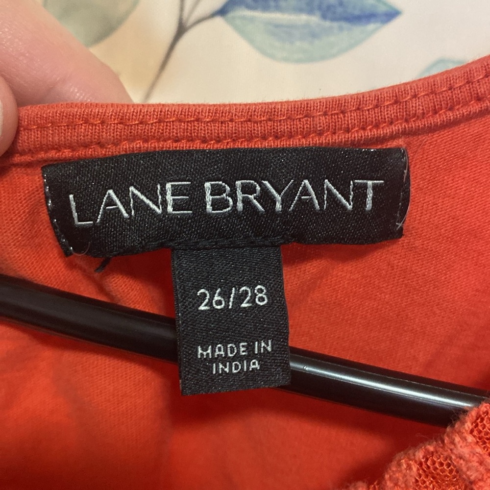 Orange Sleeveless Top. Lane Bryant Size 26/28. - Picture 2 of 5
